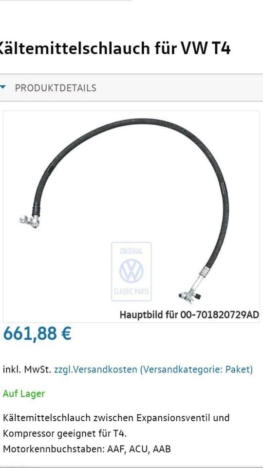 Kältemittelschlauch für VW T4(701820729AD)