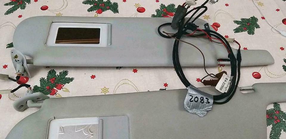 VW T4 Sonnenblenden mit Beleuchteten Spiegel (SCHIEBEDACH)