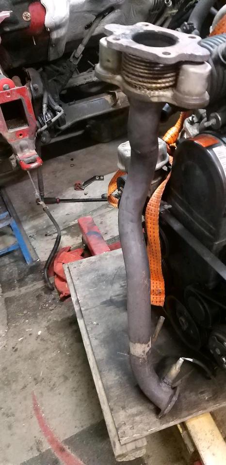Original VW Hosenrohr Abgasrohr mit Lambdasonde