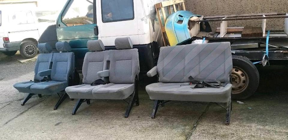 VW T4 Sitzbank mit Armlehnen zwete Reihe.